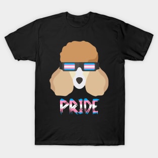 Poodles Transgender Flag Lgbt T-Shirt